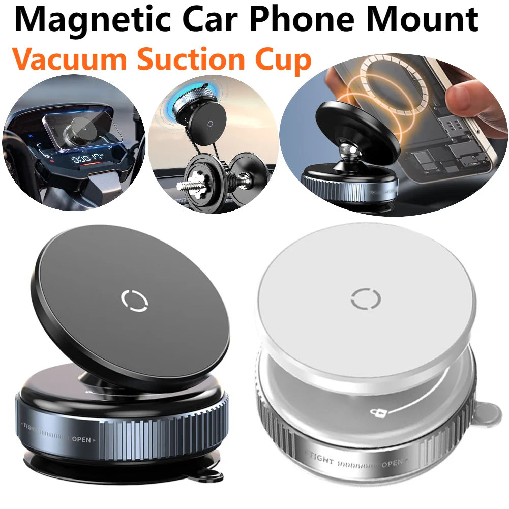 Magnetic Vacuum Adsorption Car Phone Mount 360° Rotatable Vacuum Suction Cup Car Phone Holder Universal GPS Navigation Stands