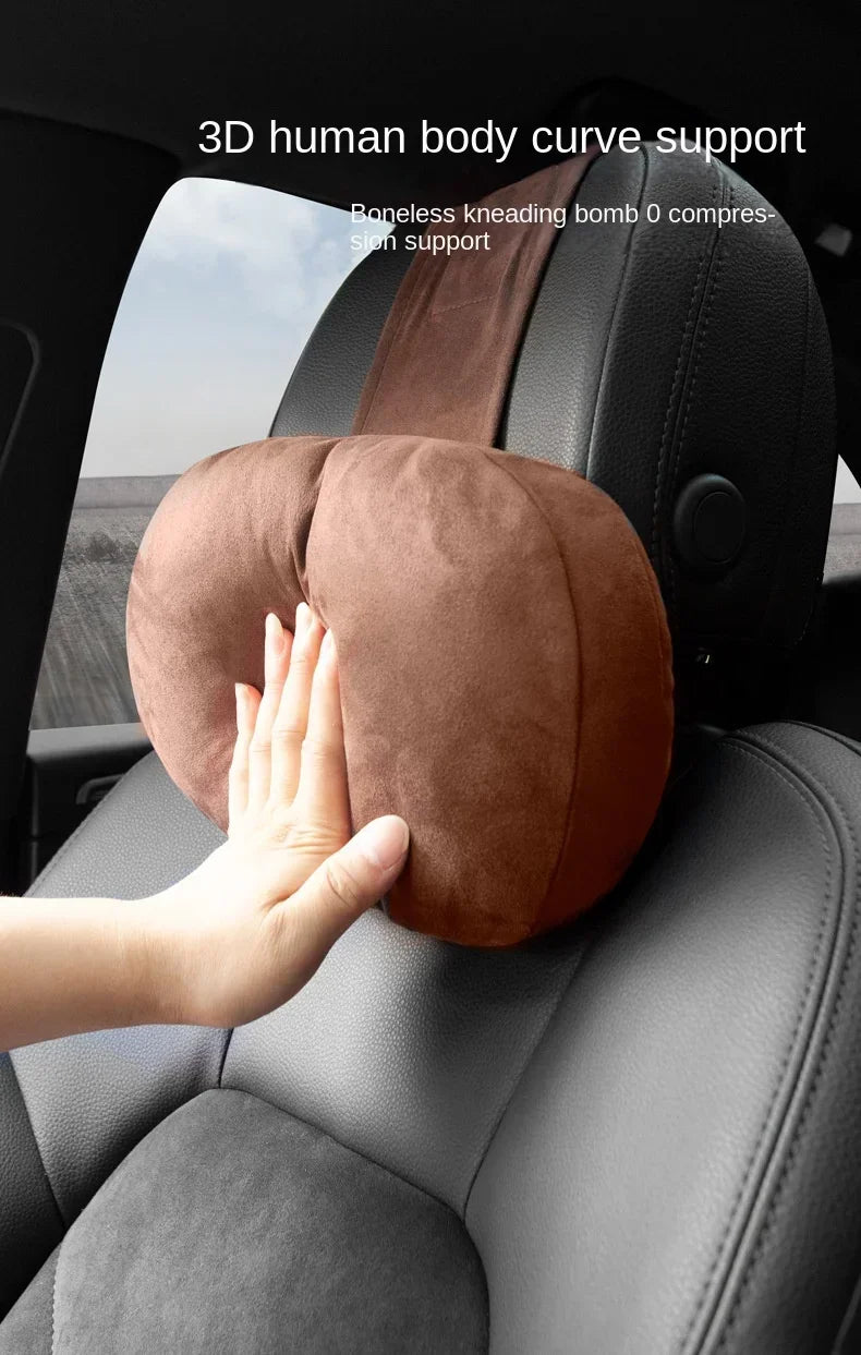 Car Headrest Neck Support Seat / Maybach Design S Class Soft Universal Adjustable Car Pillow Neck Rest Cushion High Quality