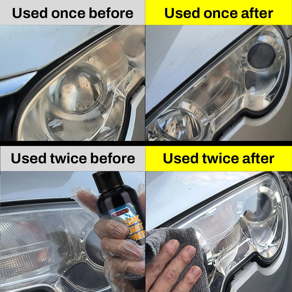 Car Headlight Restoration Oxidative Yellowing Repair Liquid Polymer Refurbishment Lens Headlight Polishing XG 8