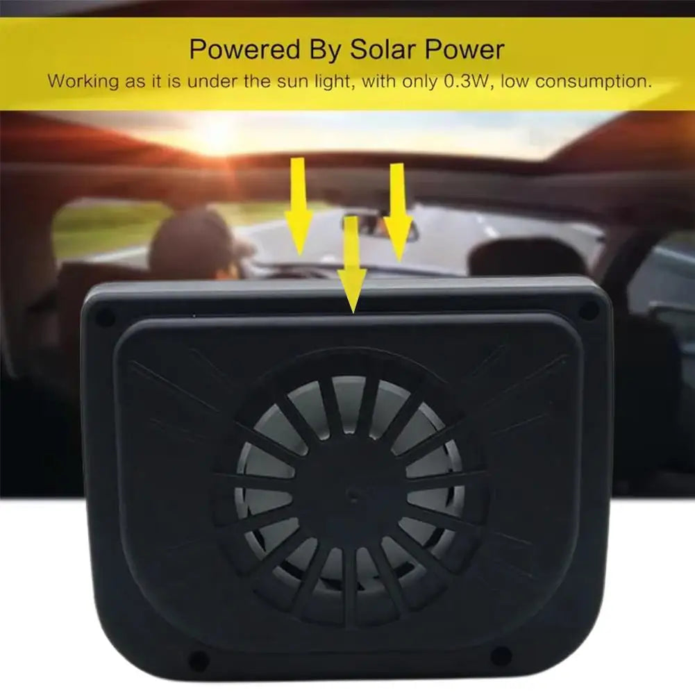Car Solar Exhaust Fan Auto Interior Ventilation Smoke Exhaust Heat Dissipation Accessory Car Decoration Durable Exhaust Fan