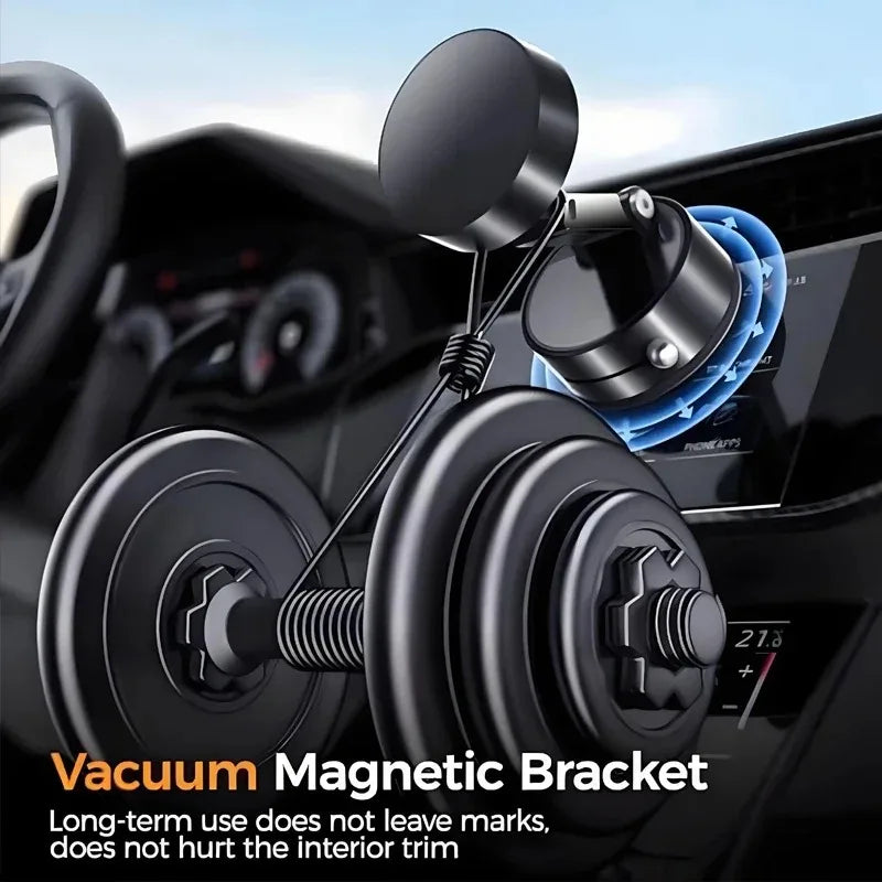 Ultra Magnetic Phone Holder Foldable Car Phone Mount Dashboard Phone Bracket 360 Degree Rotation Vacuum Suction Cup Stand