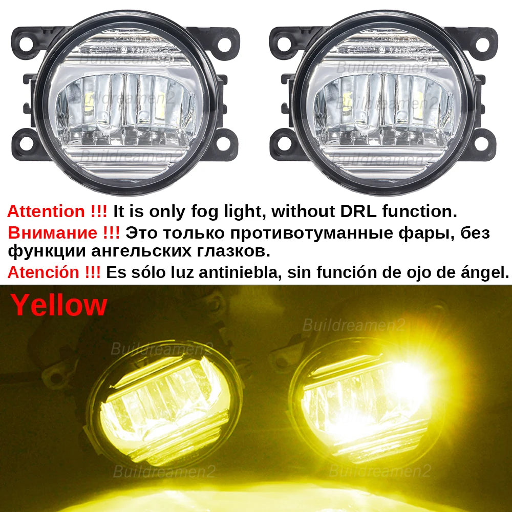 2IN1 Car Canbus LED Fog Light Accessories with Daytime Running Lamp DRL H11 For Citroen Jumper Jumpy 290 295 2015-2024