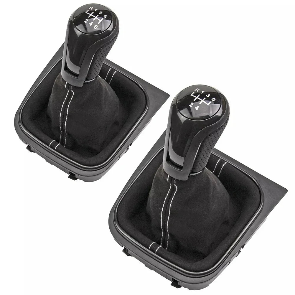 For Golf 5 MK5 Golf 6 MK6 Car Speed Gear Shift Knob With Gaiter Boot for Jetta MK3 SCIROCCO III 137 138 EOS 1F7 1F8