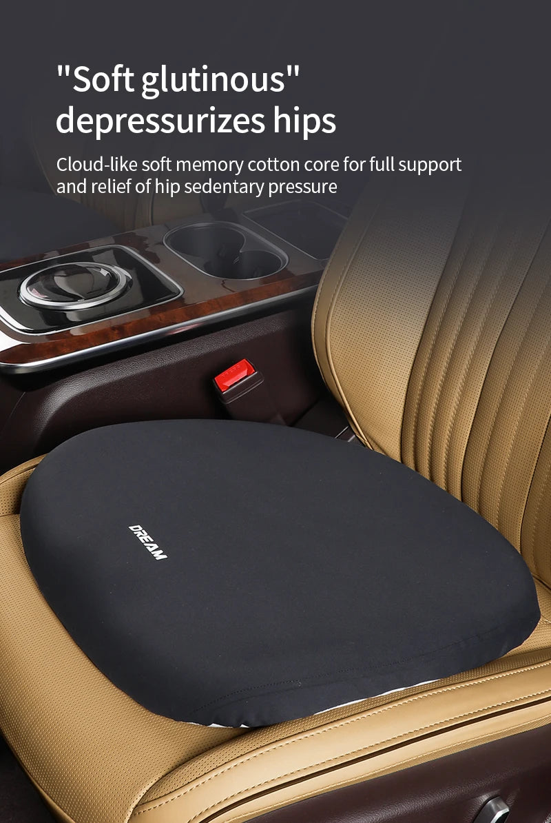 Car Leather Headrest Lumbar Support Memory Foam Car Rest Neck Pillow Back Cushion Seat Waist Supports Car Interior Accessories