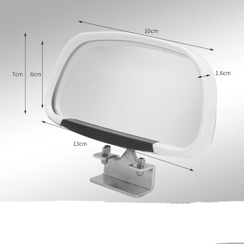 1 Pair 360 Degree Rotation Adjustable Rear View Mirror Car Blind Spot Mirror Wide Angle Lens for Parking Auxiliary Mirror