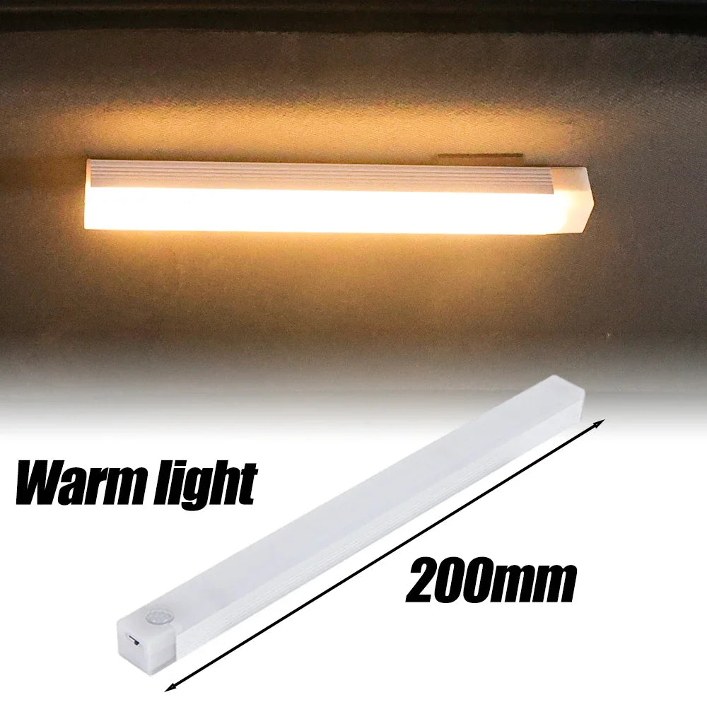 Car Sensor Light For Floor Trunk Hood Auto Interior Reading Light USB Charging Human Body Induction Trunk Magnetic Sensing Light