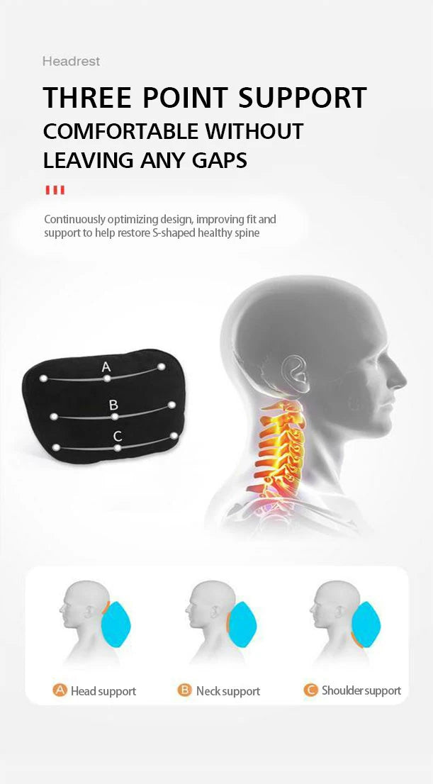 For Tesla Model 3 Y Car Neck Pillow Protective Lumbar Back Support Flocking High-Quality Headrest Lumbar Car Accessories