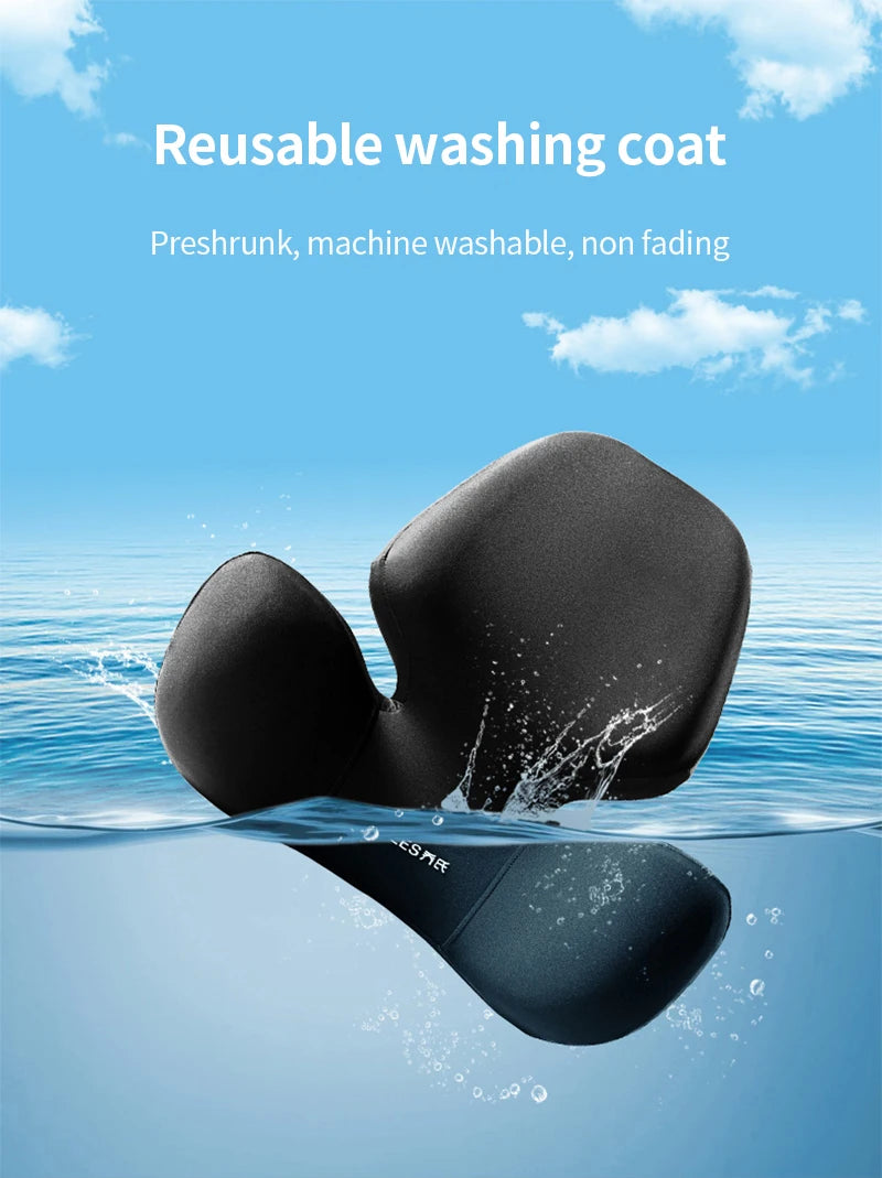 Update Car Lumbar Support Pillow Auto Neck Pillow Waist Support Removable Washable Backrest Universal Vehicle Cushion