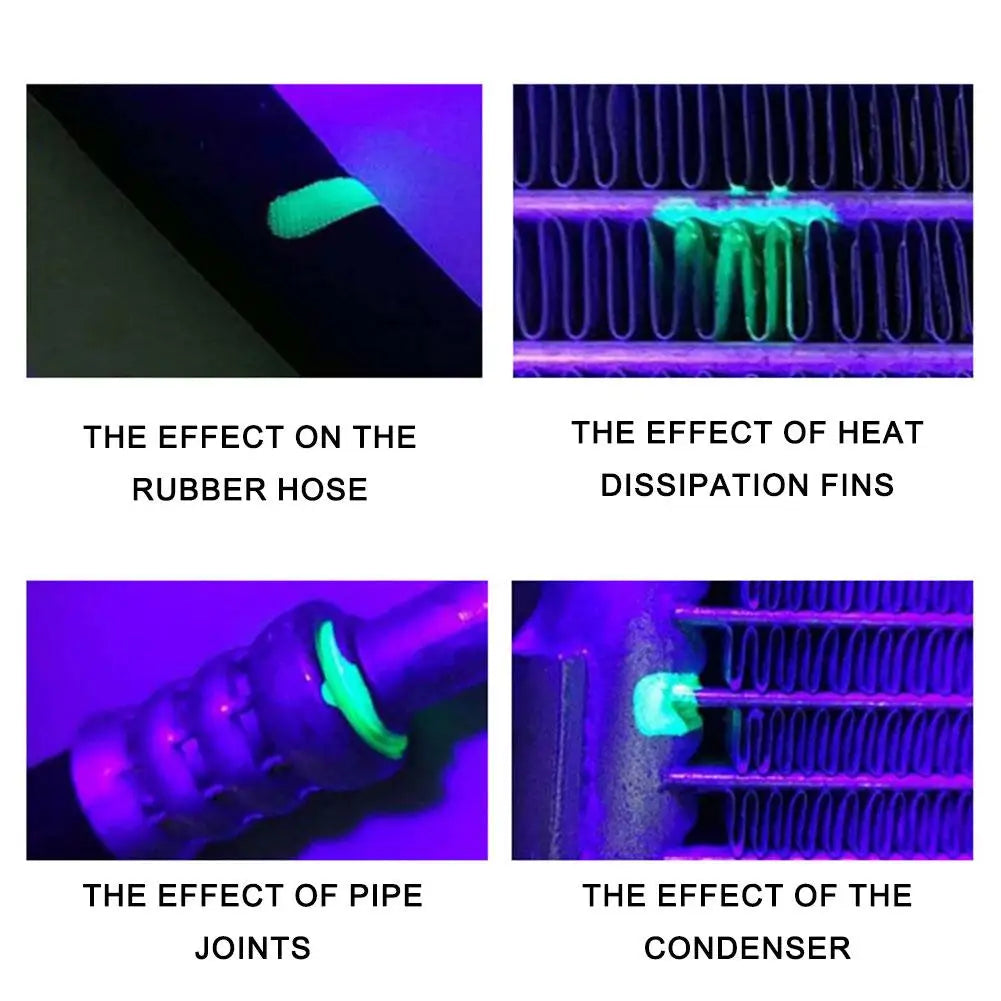 Auto UV Dye air conditioning leak Test Repair Fluorescent Tools kit Car Detection Repair R134a Refrigerant Gas A/C tools