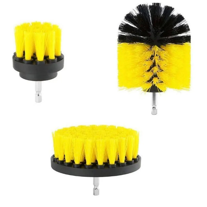 5pcs 3pcs Drill-Brush Cleaner Scrubbing Brushes with Extension Rod for Car Grout Tub Shower Kitchen Auto Care Cleaning Tools