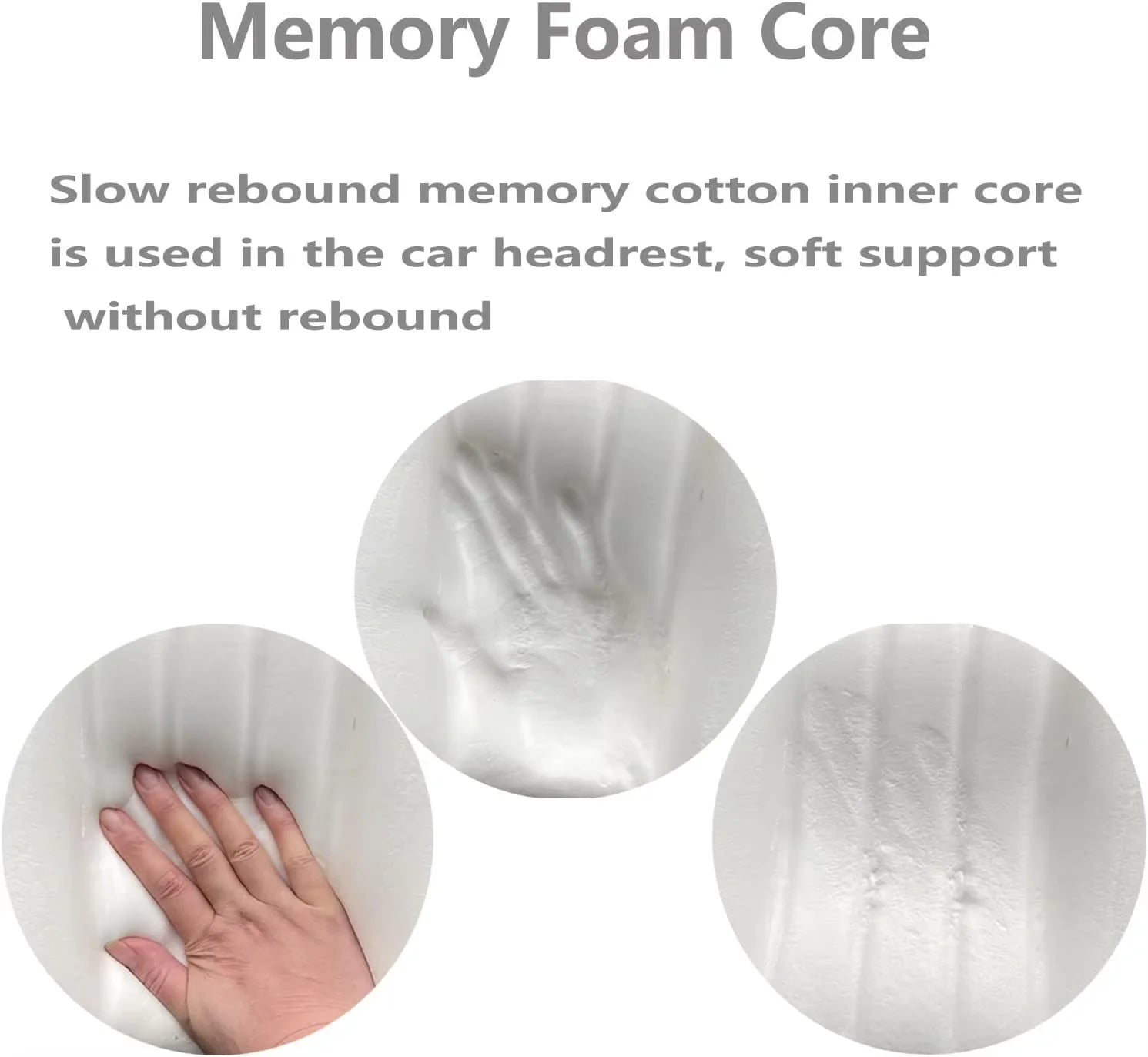 Memory Foam Car Neck Pillow With Washable Pillow Case Provides Comfortable Neck Support For Driving And Traveling