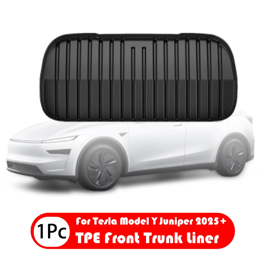For Tesla New Model Y Juniper 2025+ TPE Floor Mats Waterproof Luggage Mat Wear-resistant Foot Pads ModelY Trunk Mats Accessories