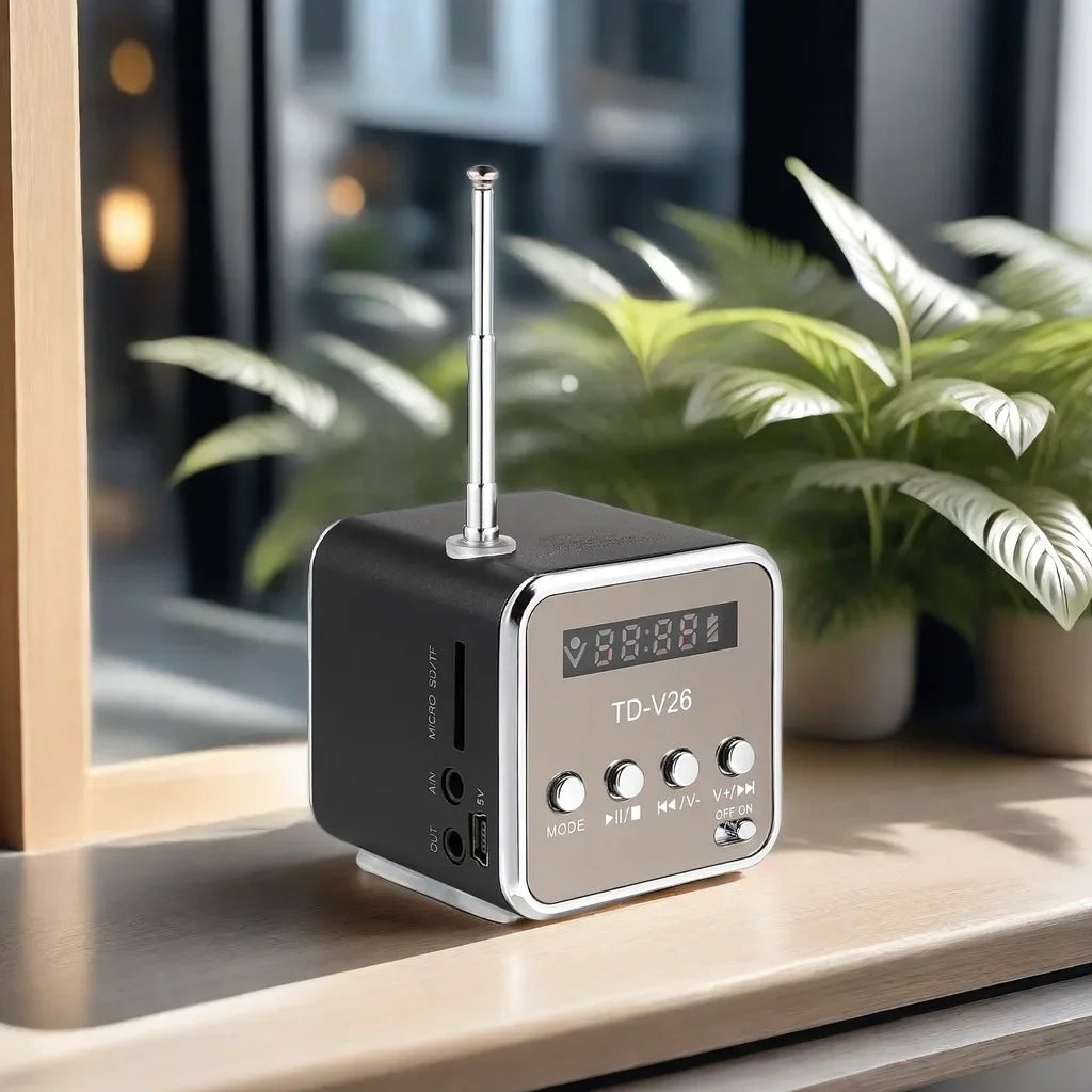 Mini Wireless Bluetooth Speaker Portable MP3 Player FM Radio Music Sound Box Support TF Card U Disk Loud Speaker