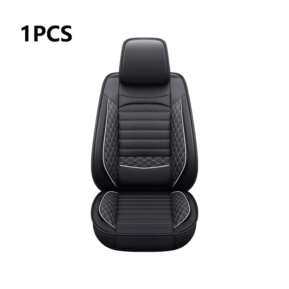 Elegant Universal Faux Leather Car Seat Cover by Tand: Easy-Clean, Comfort Design, Fits Major Models - Enhance Your Car's