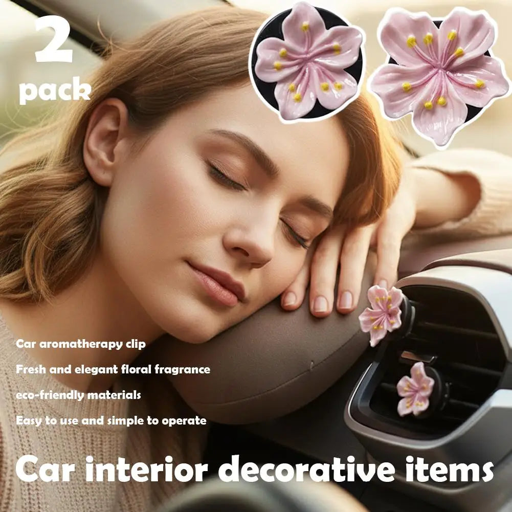 Car Interior Decorative Items Car Fragrance Clips Floral Fragrance Car's Air Conditioning Vent Decoration Clip Fresh Air