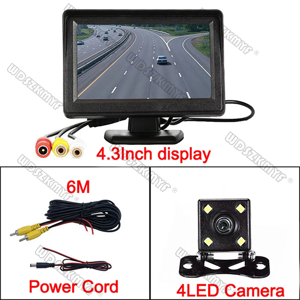 Easy Installation 4.3Inch or Rear View Camera Monitor Screen Reversing Camera for Car Parking Parking System Camera for Vehicle