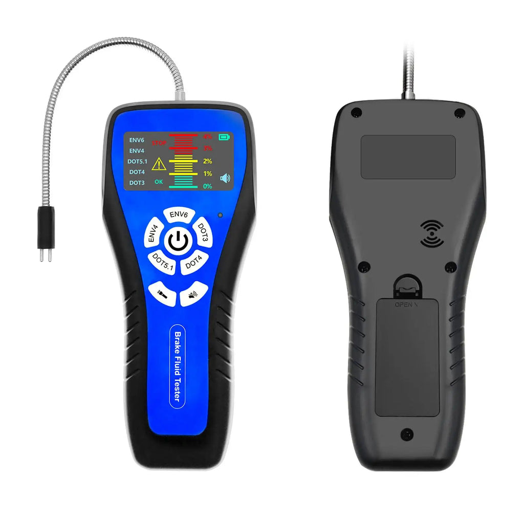 Automotive Brake Fluid Tester with LCD Display and Alarm for Dot3 Dot4 Dot5.1 Env4 Env6