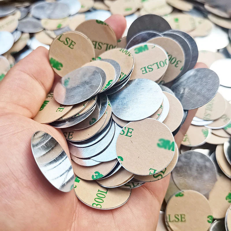 1/20Pc Car Phone Holder Metal Plate Magnetic Sticker Holder for Mobile Tablet Magnet Disk Desk Car Stand Round Square Iron Sheet