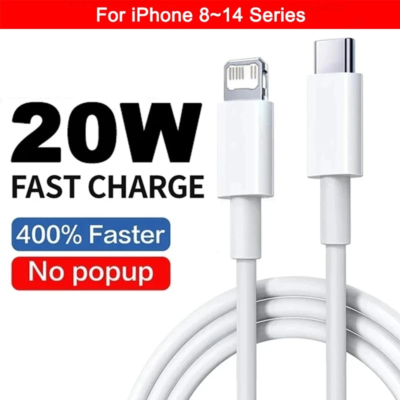 PD 20W Fast Charging USB Cable For iPhone 15 11 12 13 14 16 Pro Max USB C Cable For iPhone 16 15 14 8 Plus Charge Line Date Wire