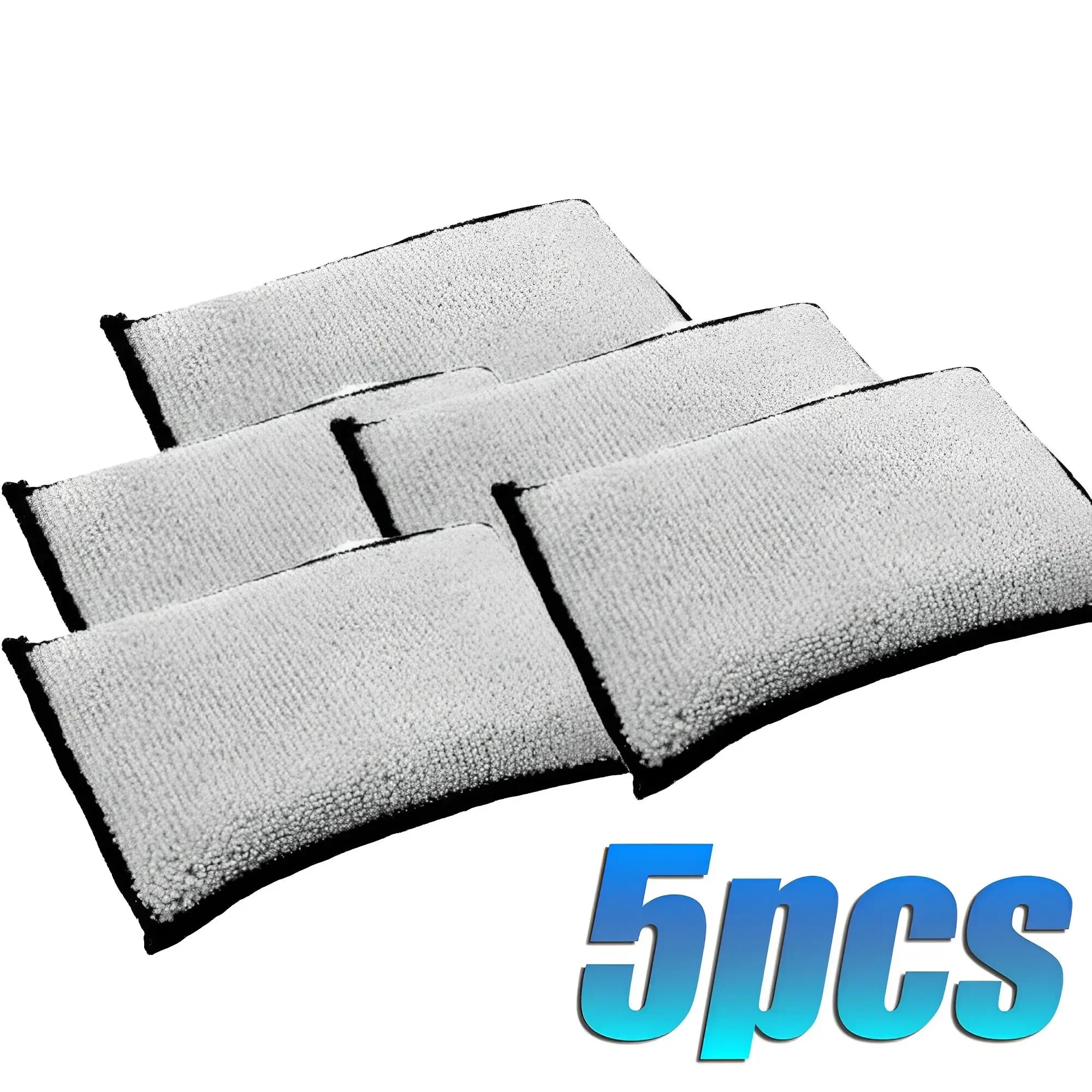 Microfiber Double Side Car Cleaning Pad Leather Car Detailing Soft Scrubbing Sponge Car Cleaning Tools Interior Scrubbing Sponge