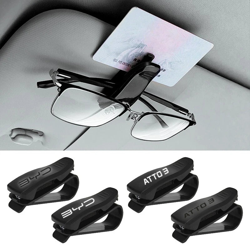 Car Auto Sun Visor Glasses Box Sunglasses Clip for BYD Atto 3 Yuan Plus Song Plus Seal Seagull Dolphin Sealion Shark Han Tang