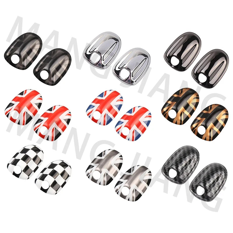 Car Wiper Water Spray Nozzle Covers Stickers Union Jack For Mini Cooper F54 F55 F56 F57 F60 Decorative Shell Car Accessories