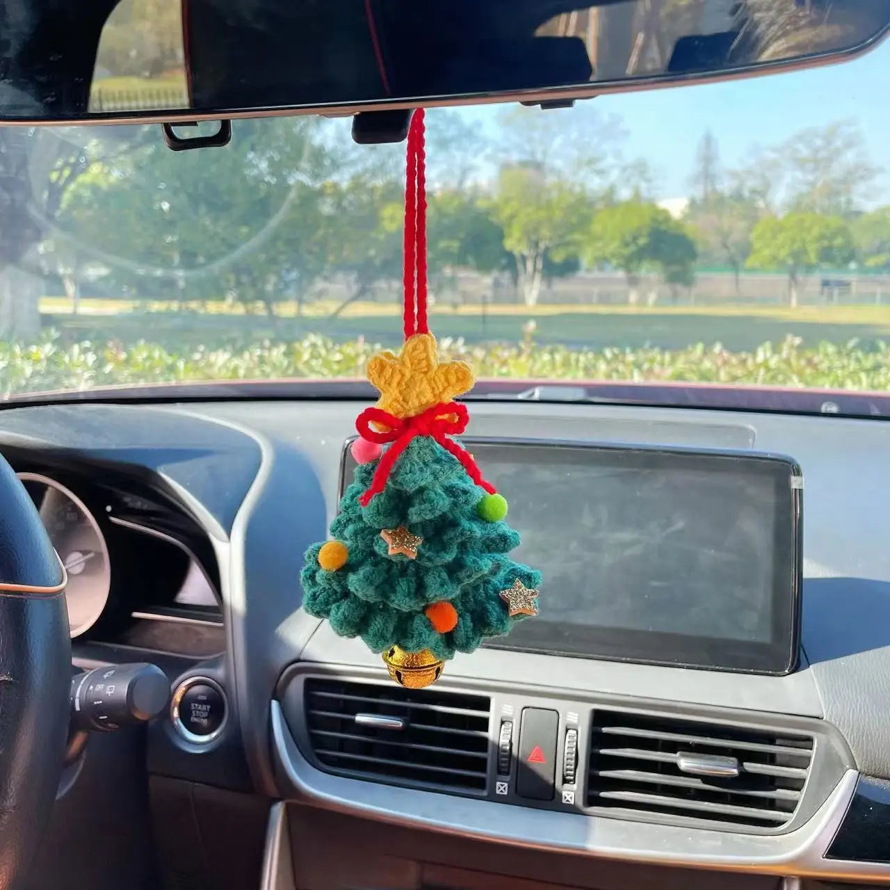 Hot selling car plant ornaments, car decorations, rearview mirror pendants, creative woolen accessories inside the car