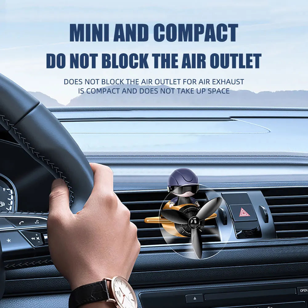 Car Air Freshener Aromatherapy Auto Accessories Interior Perfume Diffuser Creative Air Force Small Aircraft Cartoon Design