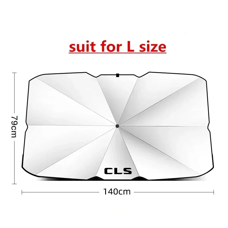 Car sun protection windshield sunshade suitable for Mercedes Benz W124 W203 W204 A CLS B C CLASS E CLA S GLA CLS SL SLC SLK