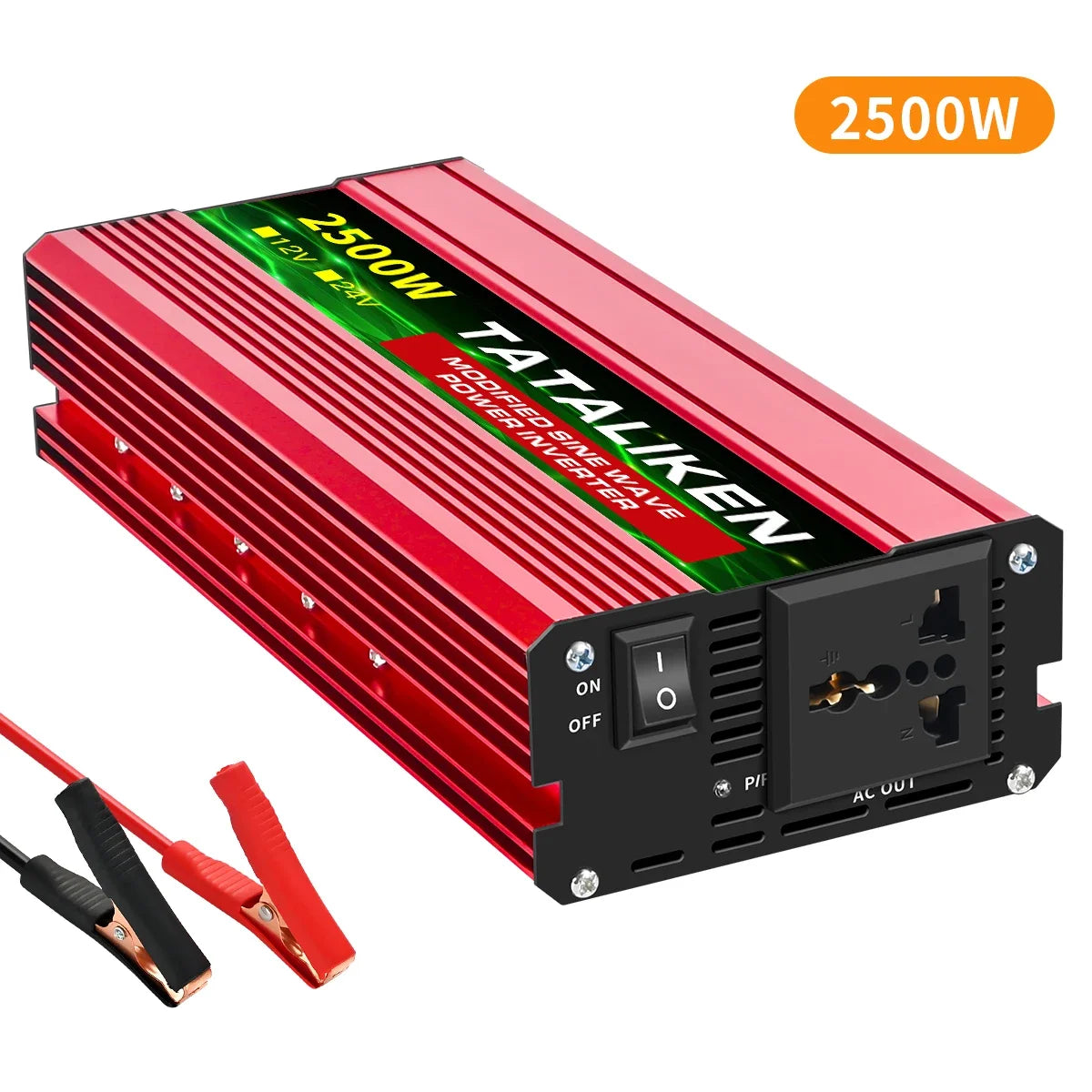 Modified Sine Wave  with voltage display 600W 1500W 2600W 3000W  power inverter  inverter 12v 220v