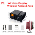 P2 Wired or P3 Wireless Carplay Android auto Adapter For Retrofit Mazda 2 3 6 CX3 CX5 CX8 MX5 USB HUB Kit TK78669U0C 00008fz34