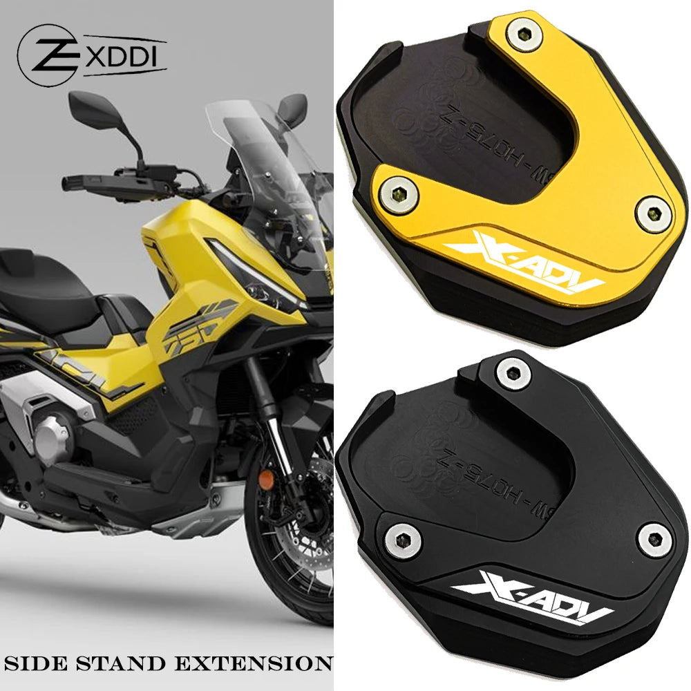 Fit For Honda XADV X-ADV 750 XADV750 2017-2023 2024 2025 CNC Motorcycle Kickstand Side Stand Extension Pad Enlarger Plate