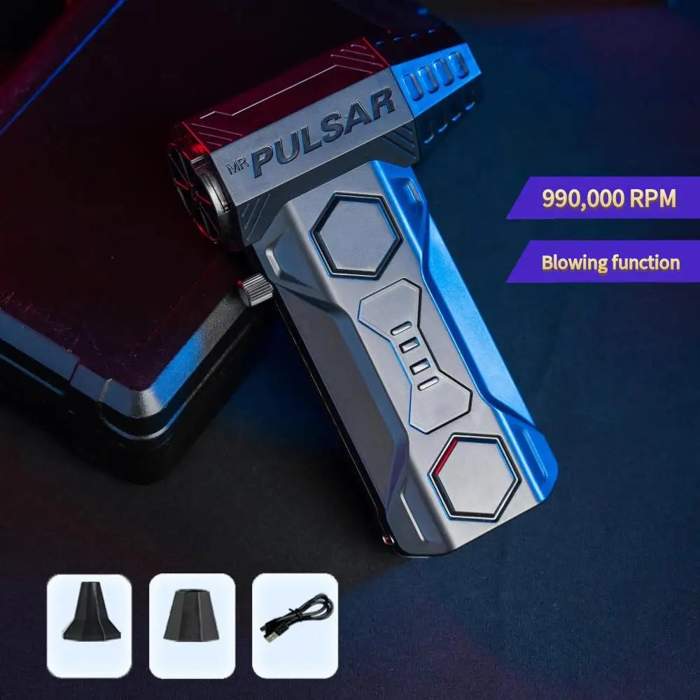 990000RPM Turbo Jet Blower Strong Blowing Force Small Vacuum Cleaner Blower Car Cleaning Water Dry 10000mAh Battery Air Blow Gun