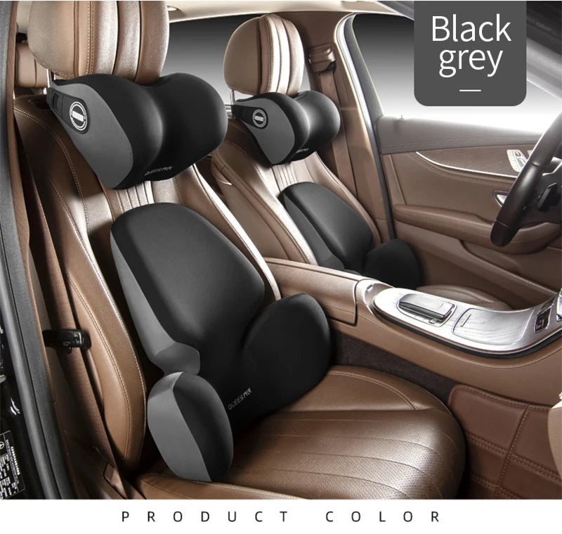 Update Car Lumbar Support Pillow Auto Neck Pillow Waist Support Removable Washable Backrest Universal Vehicle Cushion