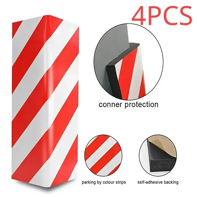 Garage Wall Protector Strong Foam Corner Guard Door Bumper Guard Foam Wall Corner Guard Car Sticker Reflective Eva Corner Guard