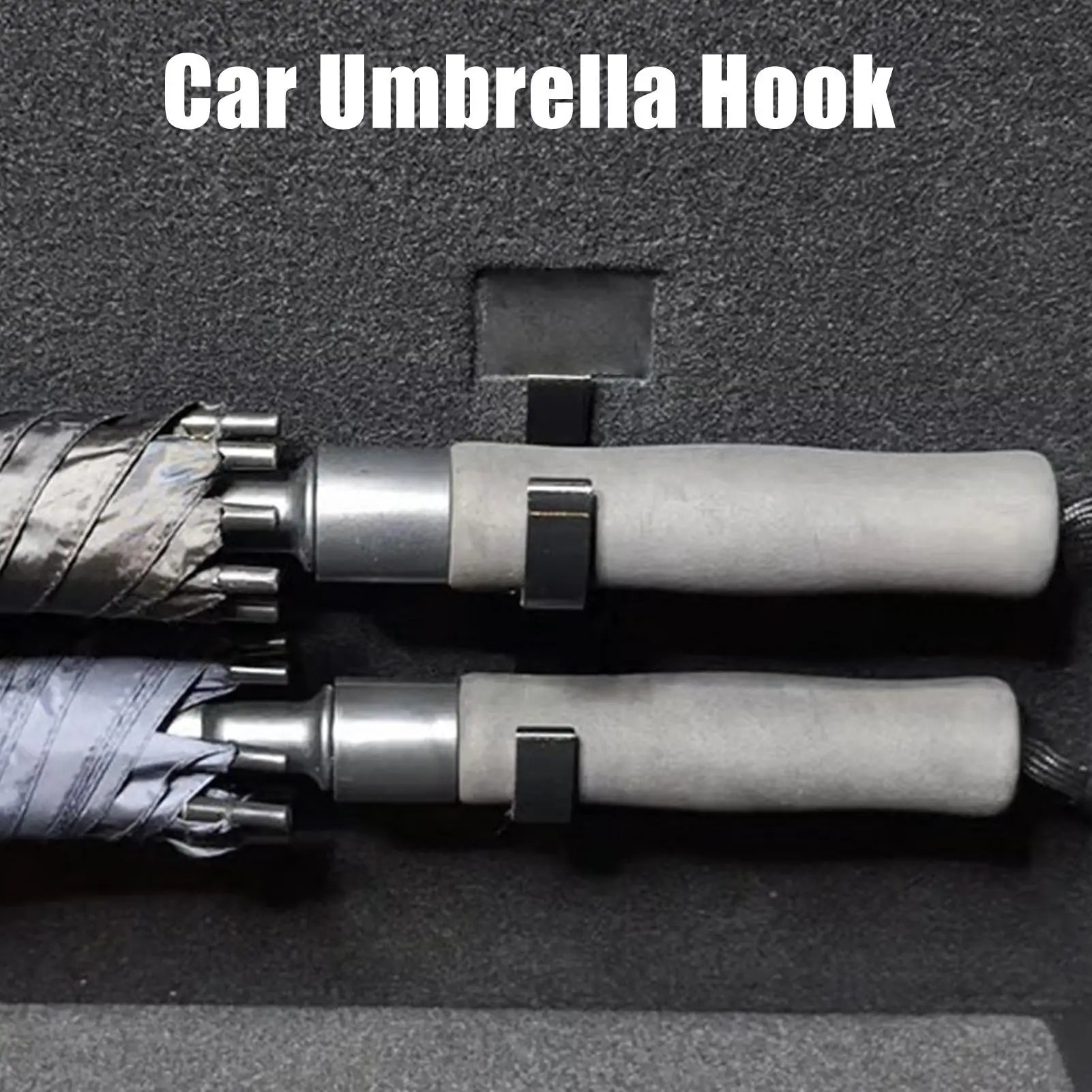 Car Umbrella Hook Car Trunk Umbrella Holder Hook Mini Hanger Multifunctional Organizer for Truck Sedan Automotive Motor Home