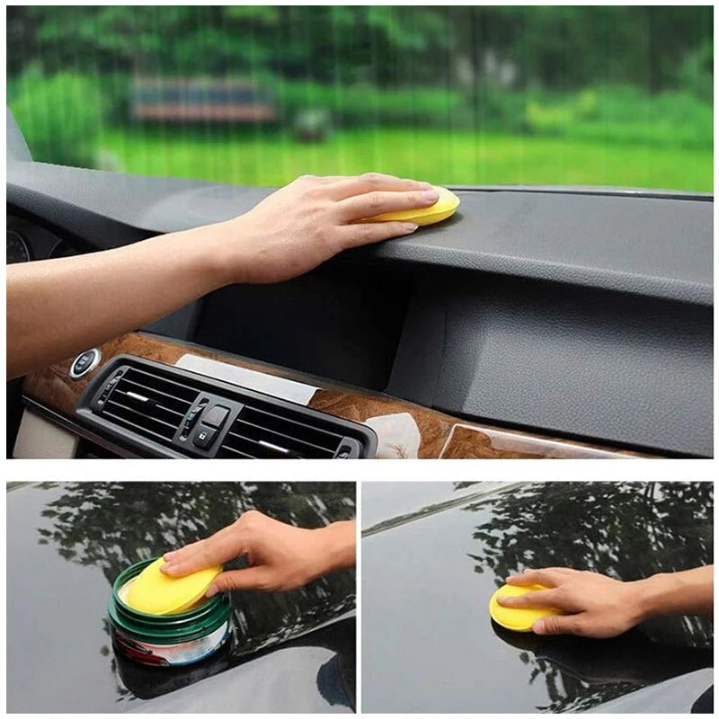 10Pcs Round Car Waxing Polish Sponges Car Detailing Tools High Density Foam Applicator Pads Curing and Polishing Sponge Car Wash
