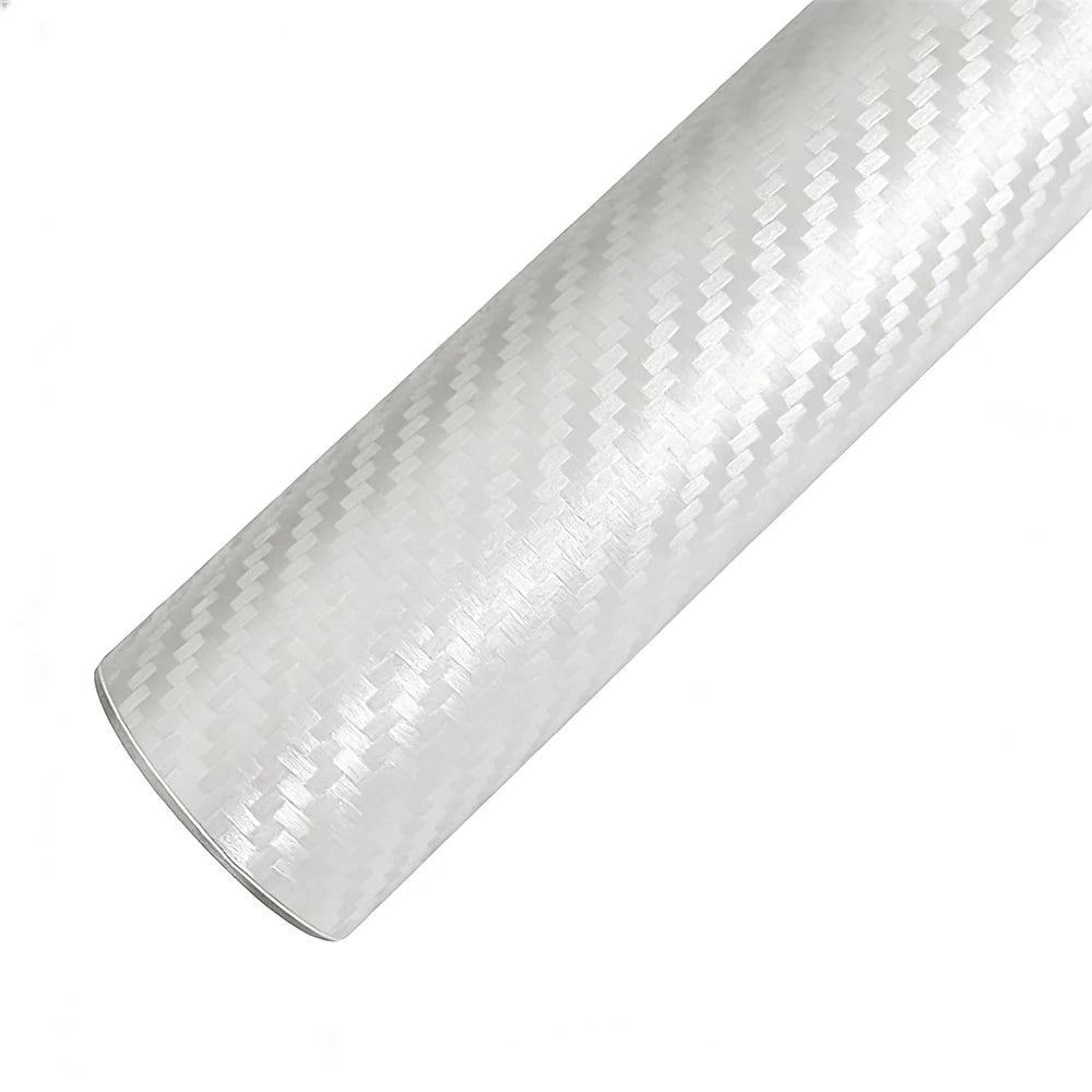 3D White Carbon Fiber Vinyl Wrap Film DIY Car Sticker Wrapping Foil for Laptop Skin Phone  Decoration Cover Motorcycle Stickers