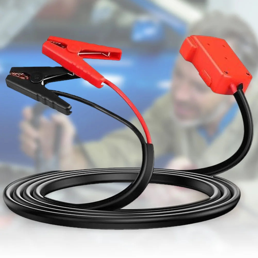 18V Battery Jump Starter Automotive Booster Cable Auto Booster Cable for Most 12V Motorcycles Cars SUVs