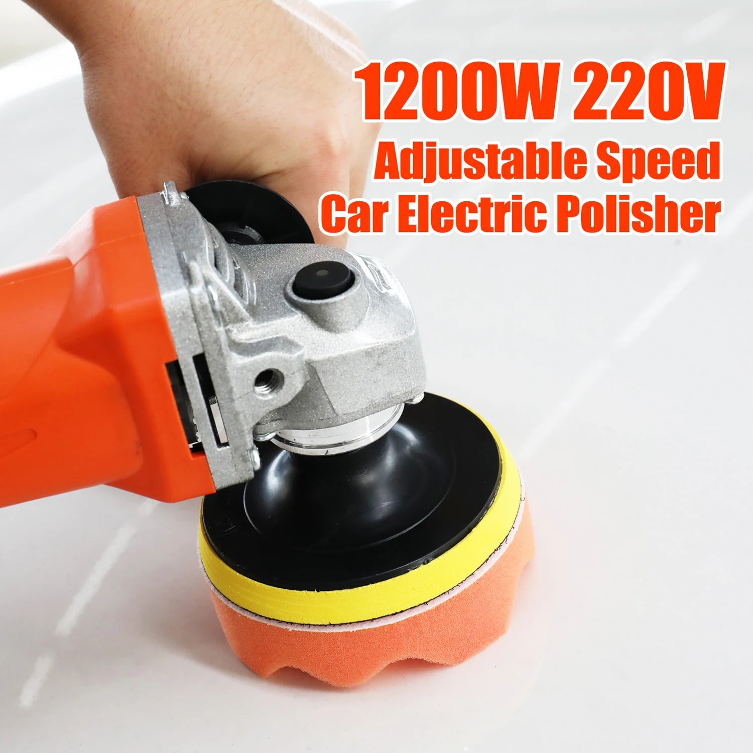 1200W 220Volt Adjustable Speed Car Electric Polisher Waxing Machine Electric Polisher Automobile Furniture Polishing Tool