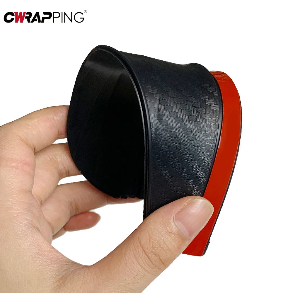 2PCS Car Rearview Mirror Rain Eyebrow Carbon Fiber Pattern Car Universal Rain Shield Rain Shield Reversing Mirror Rain Shield