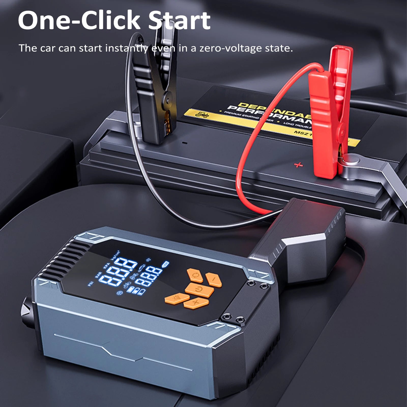 Tire Inflator Portable Air Compressor for Car Tires, 150PSI Cordless Air Pump Portable Bike Tire Pump with LCD DisplayScreen LED