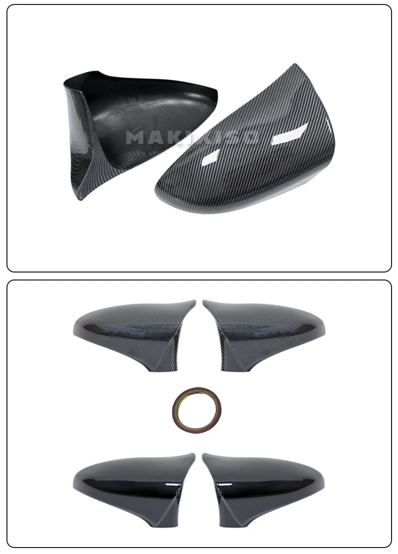 New 2x Rearview Mirror Cover Wing Side Mirror Cap for Lexus IS200 IS250 IS300 IS350 2013-2020 M Style Rear View Mirror Cover Cap