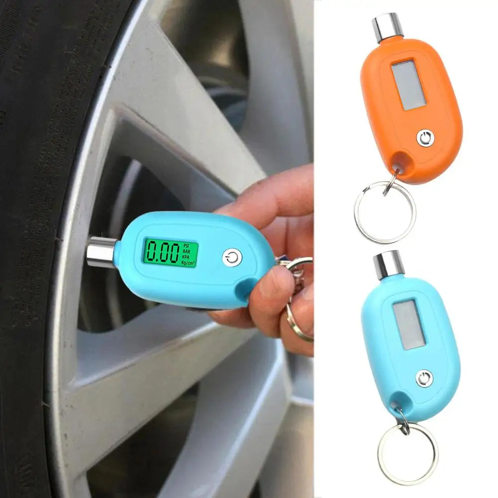 Mini Tire Gauge Digital With LCD Display Car Tire Air Safety Motorcycle Tools Alarm Tire Testing Tester Meter Pressure Auto Tool