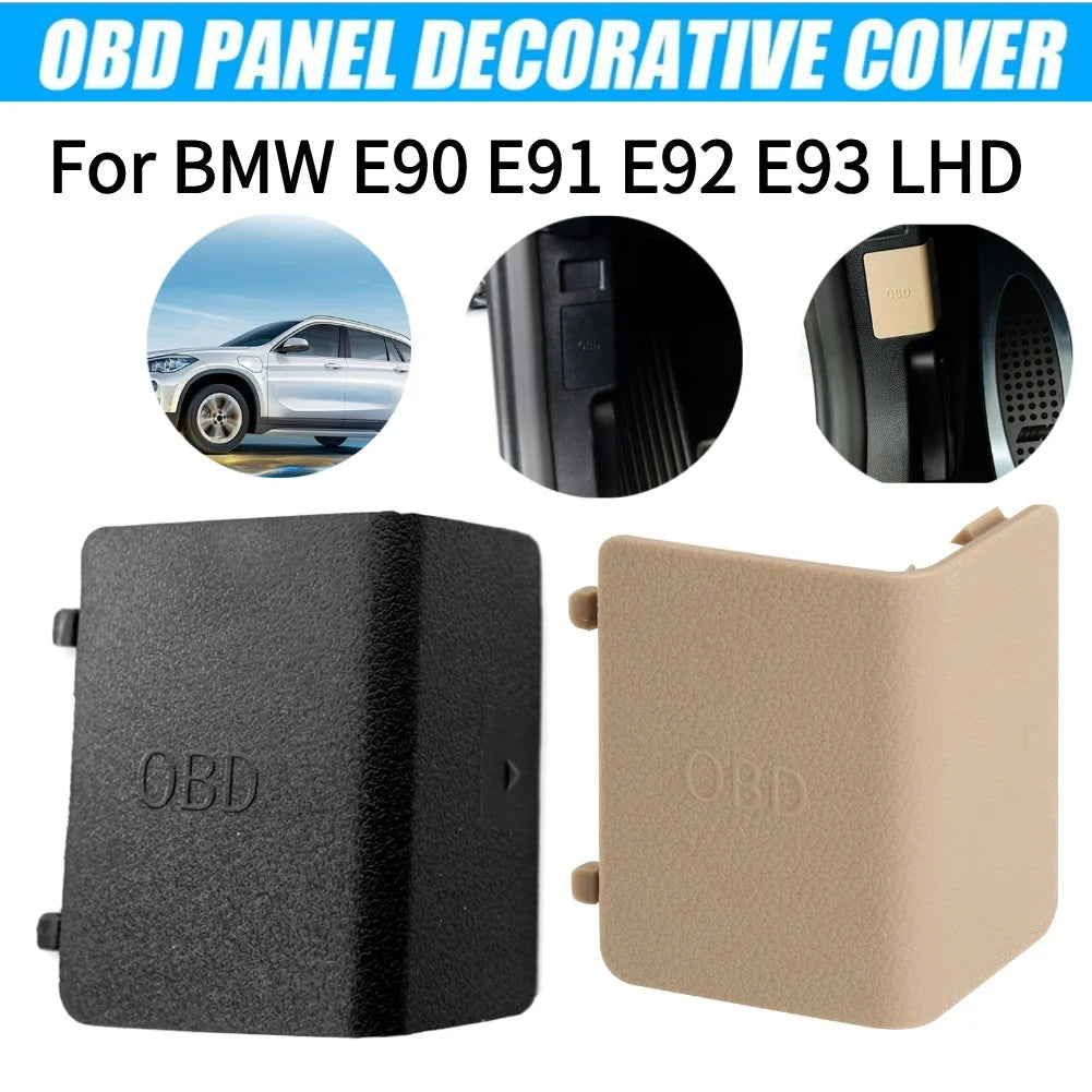OBD Panel Cover Plate  Diagnostic Plug Cover For BMW F25 F26 E84  E87 E90 E91 OBDII Plug Trim Cover Car Interior Accessories