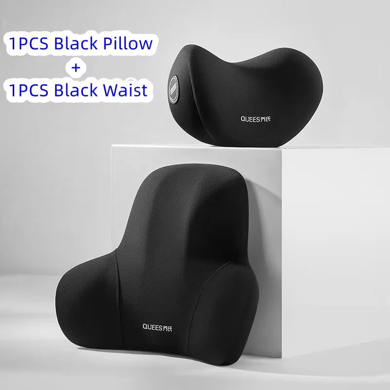 Update Car Lumbar Support Pillow Auto Neck Pillow Waist Support Removable Washable Backrest Universal Vehicle Cushion