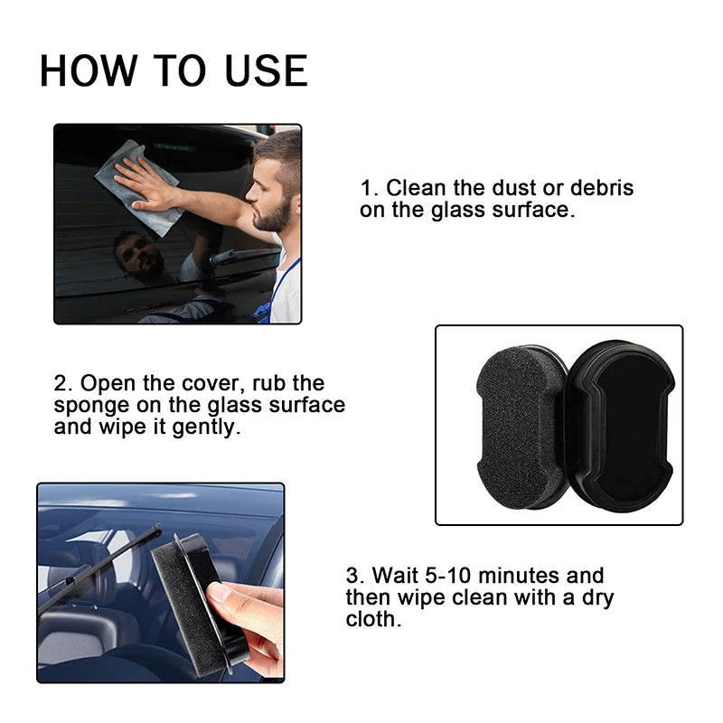 Anti Peeping Glass Cleaning Sponge Isolate Glass From Light Dedicated for Privacy Protection in Cars & Home Effective Anti-theft