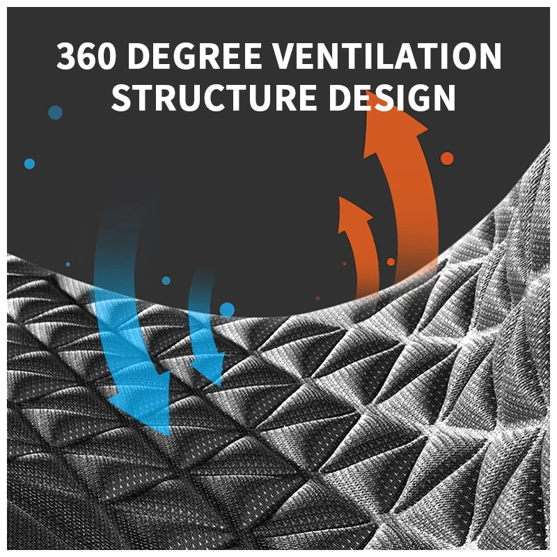 SEAMETAL 3D Car Seat Cover Breathable Auto Seat Cushion Convex Design for Heat Dissipation Sweatproof Universal Chair Protector