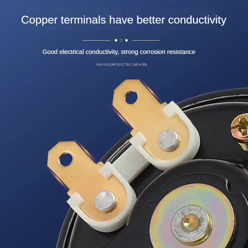 Motorcycle Horn 12V 48V-60V Loud 110db Waterproof Moped Scooter Dirt Bike Electric Car Vehicle Air Horns modified loudspeaker