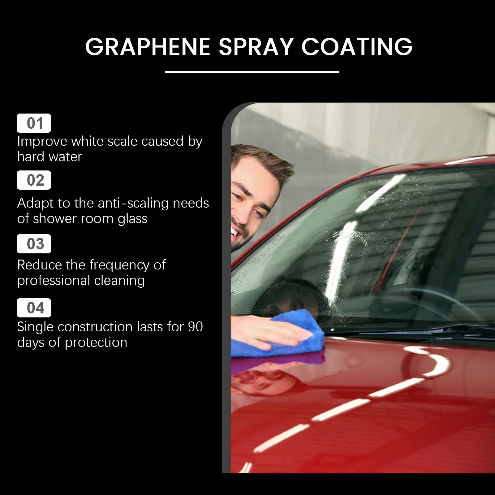 Car Graphene Ceramic Nano Spray Hydrophobic Layer Polishing Anti-fouling Cleaning Paint Coating Agent Auto Protection Accessorie